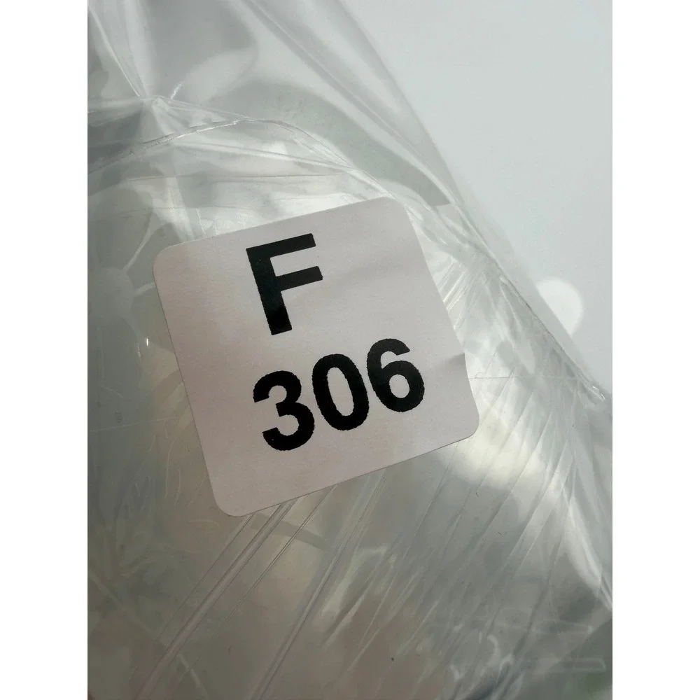 Pasabahce Turkey Frosted Floral Etched Clear Glass Vase Quality‎ Glass F306